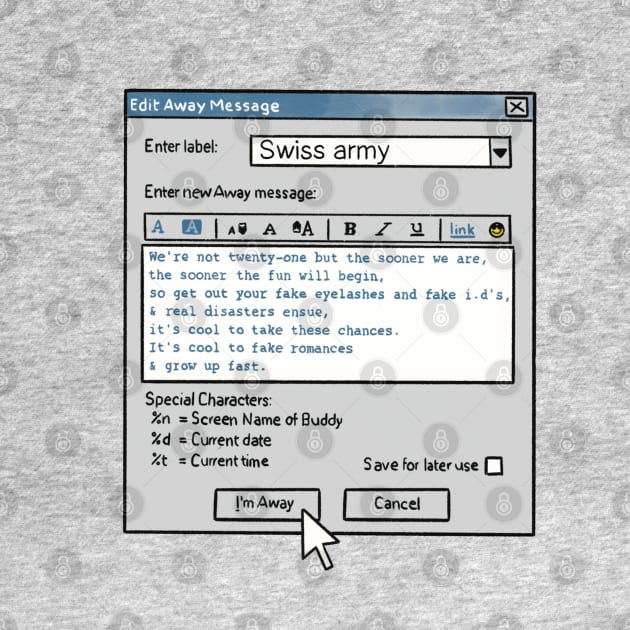 Away Message by Amyologist Draws